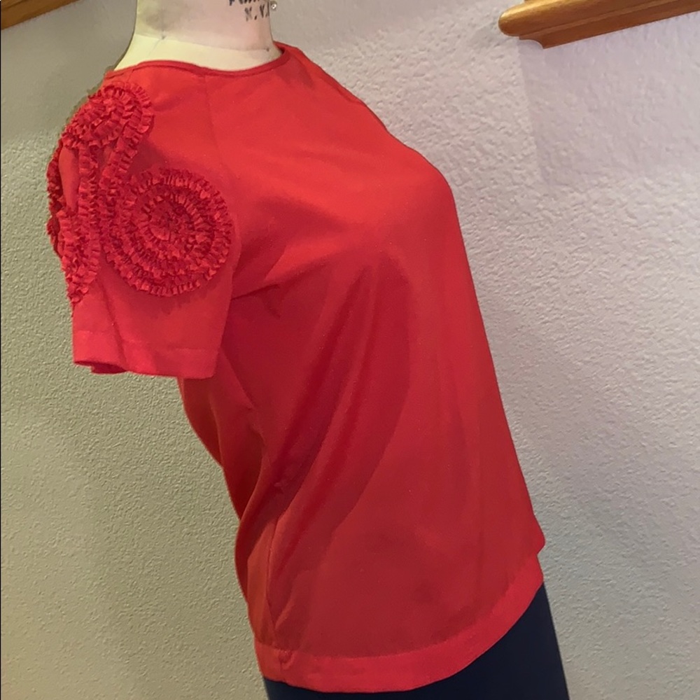ZARA basic red blouse - Picture 2 of 7